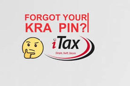 Lost kra pin, forgot my kra password, forgotten kra pin number, remind my kra pin, itax forgot pin, how to get a lost kra pin how can i retrieve my kra pin certificate,